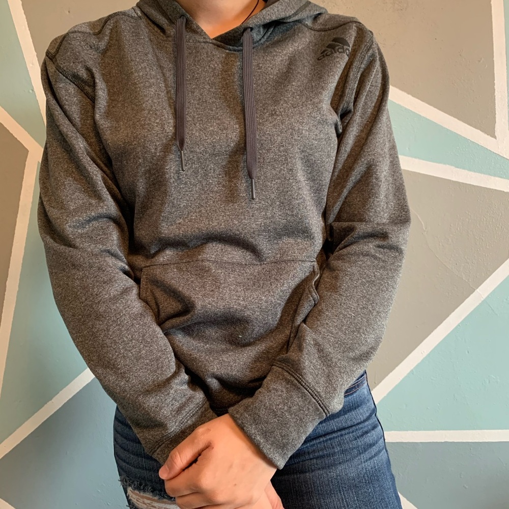 Grey pullover sweatshirt